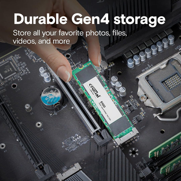 1TB Crucial E100 PCIe 4.0 NVMe M.2 SSD