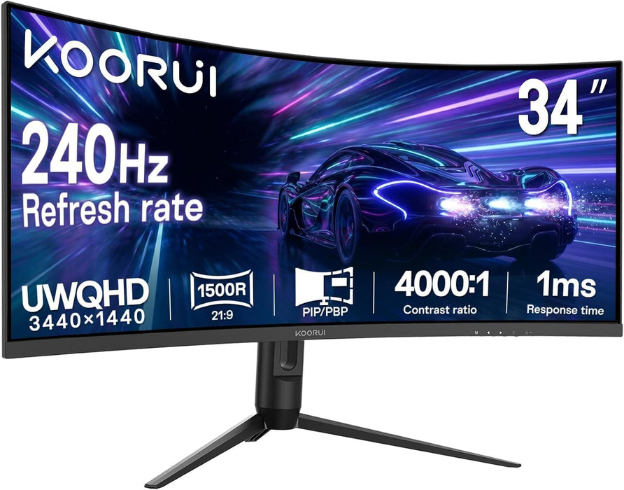 Koorui G3441XC 34" UWQHD 240Hz VA Monitor