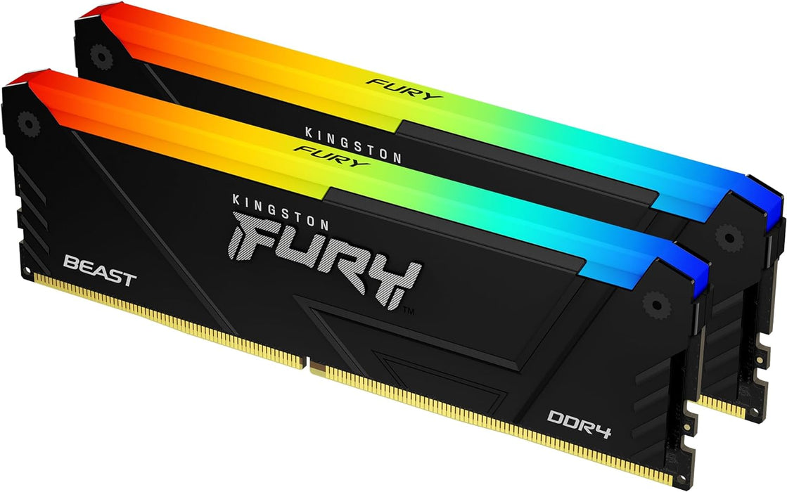 16GB (2x8GB) DDR4 3200MHZ CL16 Kingston Fury Beast RGB RAM
