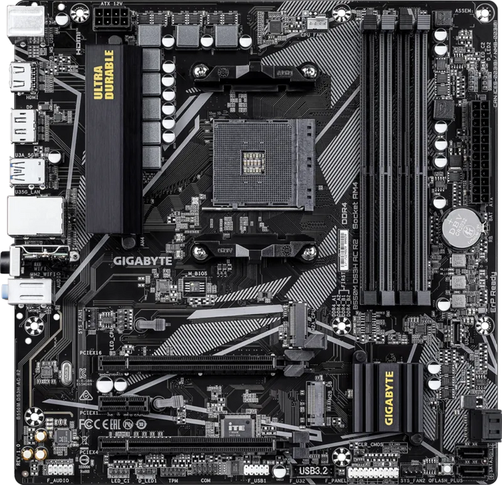 Orbit Ryzen AM4 Bundle - 32GB (2x16GB) 3200MHz DDR4 RAM & Gigabyte B550M DS3H AC R2