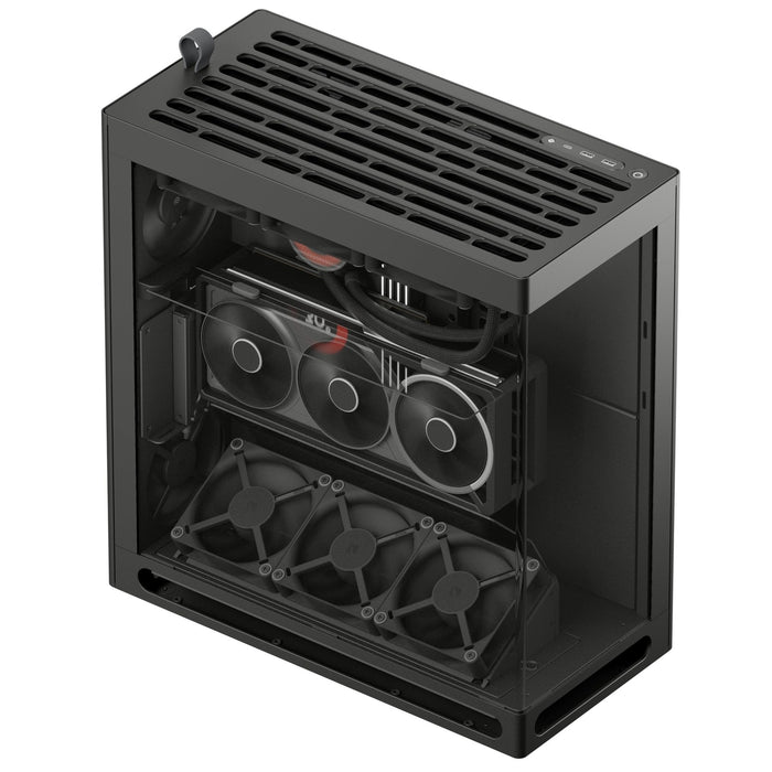 HAVN HS 360 VGPU Black Panoramic Glass ATX PC Case