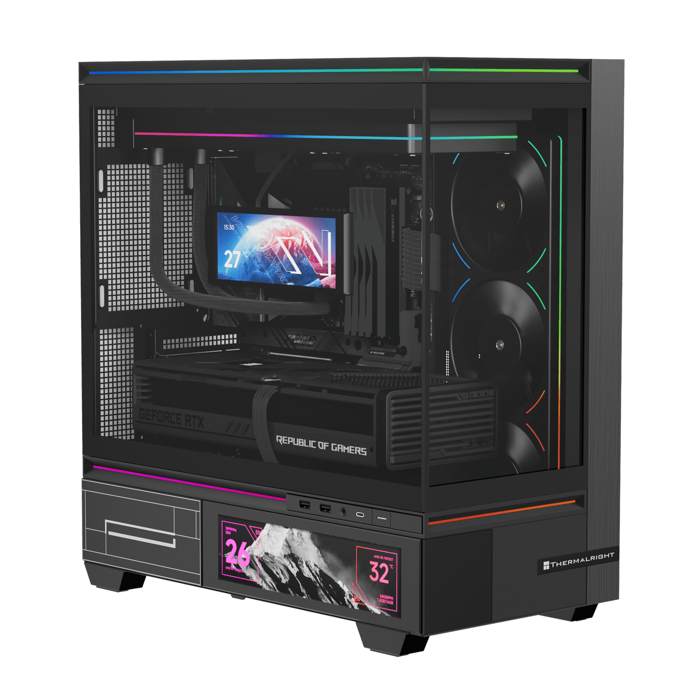 Thermalright TL-M10 Vision Black Micro-ATX Case — Computer Orbit