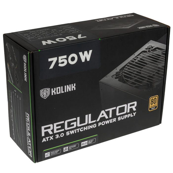 750W Kolink Regulator ATX 3.0 Gold Modular Power Supply