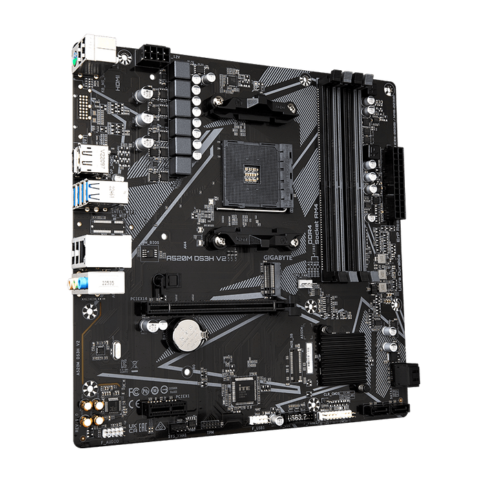 Gigabyte A520M DS3H V2 Micro ATX AM4 Motherboard