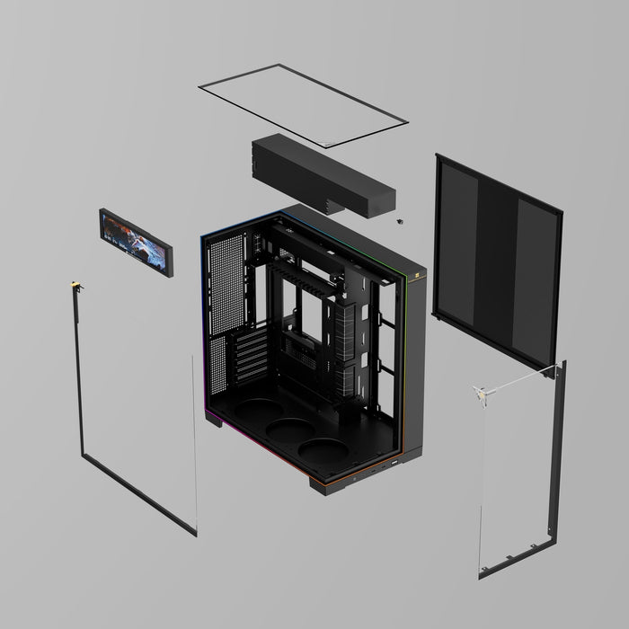 Thermalright TL-A70 VISION ARGB Black Dual Chamber ATX Case