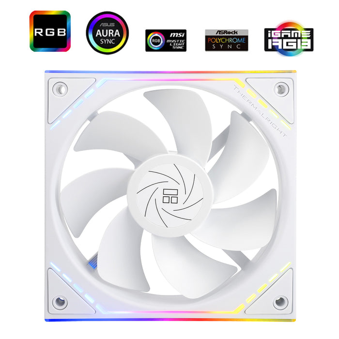 Thermalright TL-M12RW White A-RGB Reverse 120mm PWM Fan