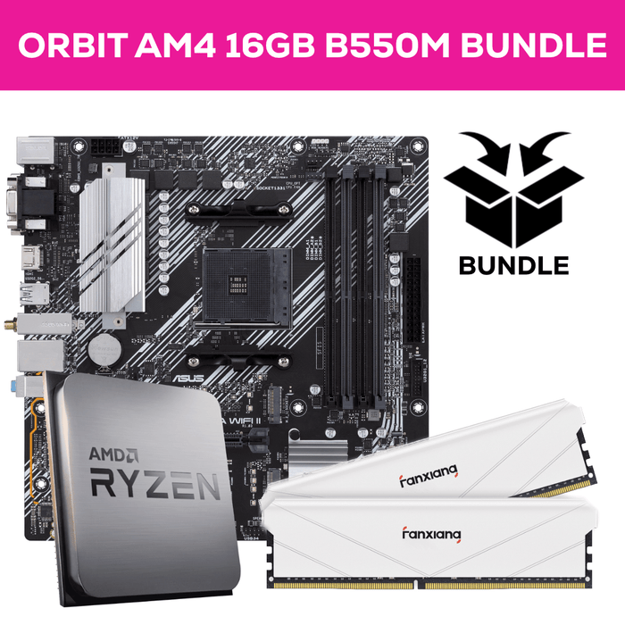 Orbit Ryzen AM4 Bundle - 16GB (2x8GB) 3200MHz DDR4 RAM & ASUS B550M-A Prime WIFI II