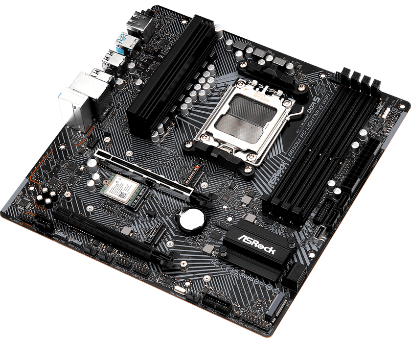 ASRock B650M PG Lightning WIFI mATX AM5 Motherboard