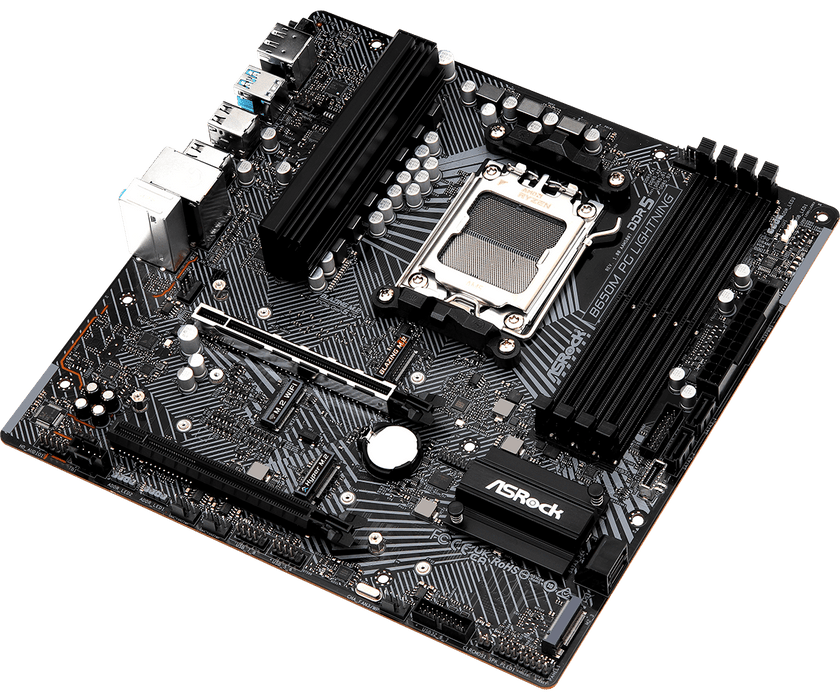 ASRock B650M PG Lightning mATX AM5 Motherboard