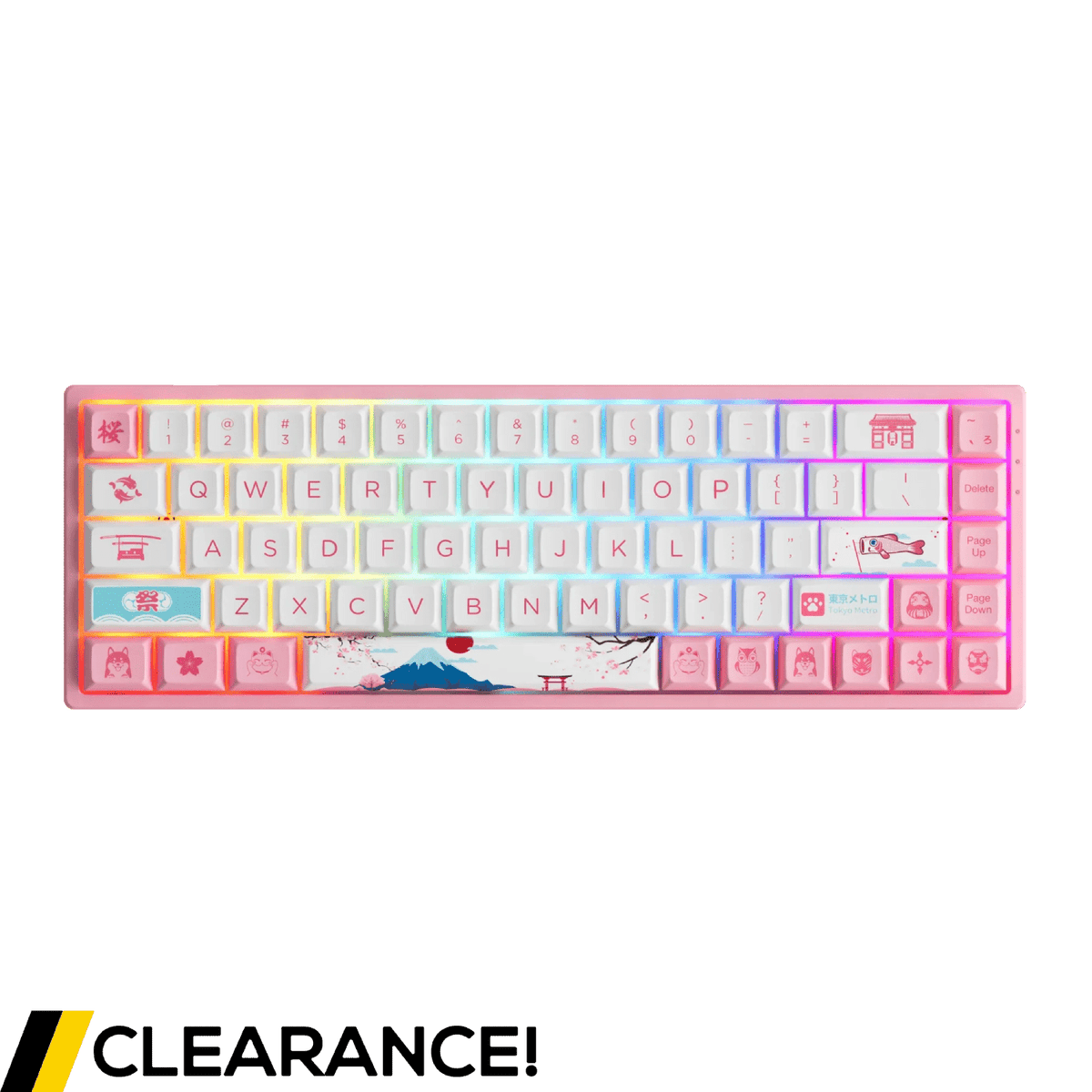 Akko 3068B Plus World Tour Tokyo R2 RGB 65% ANSI CS Jelly Pink