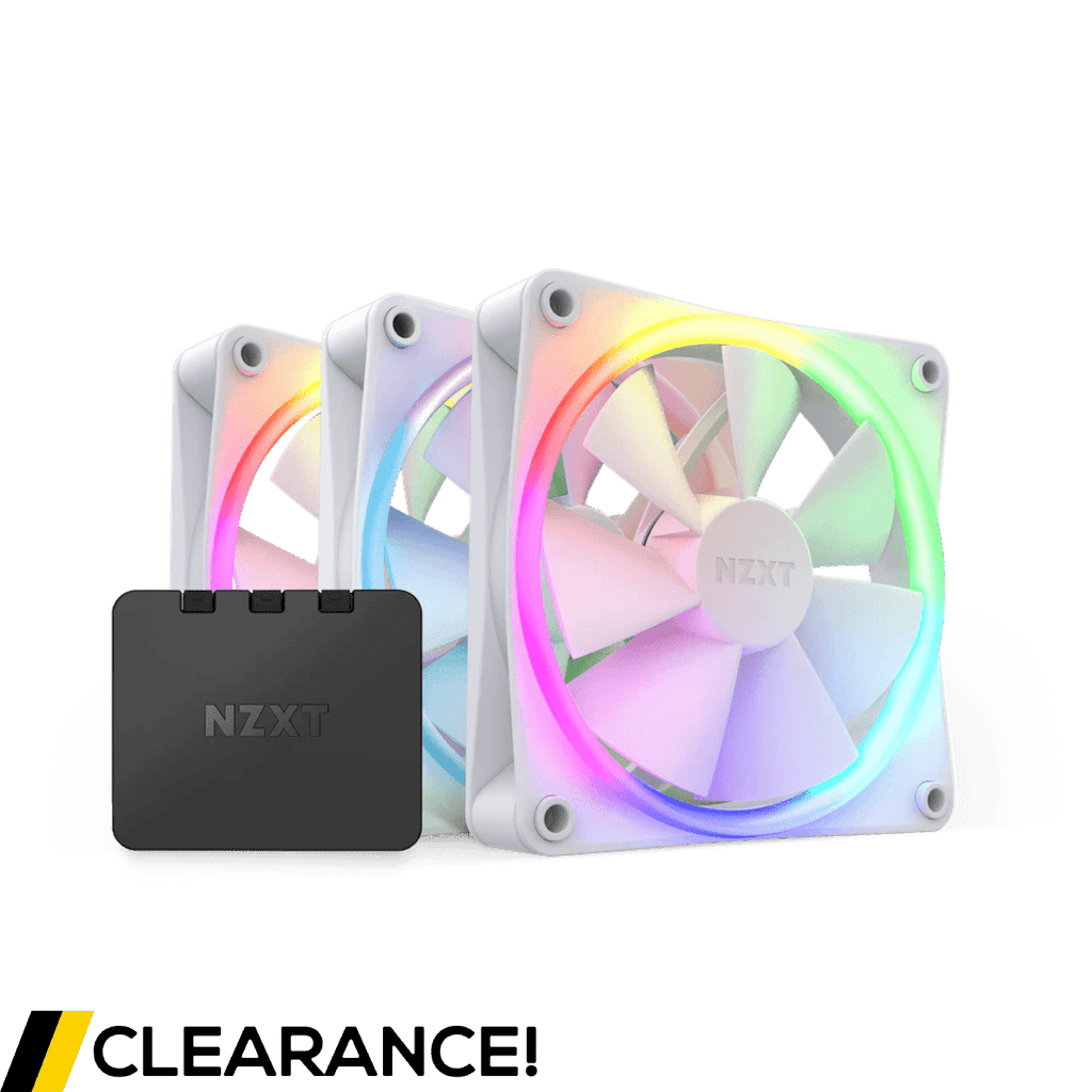 NZXT F120 RGB White 120mm PWM Triple Pack - Grade A — Computer Orbit
