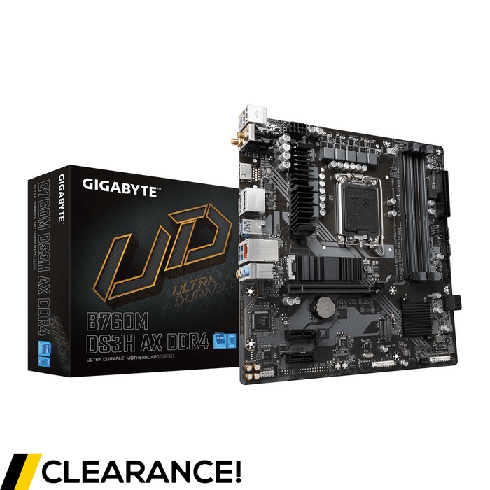 Gigabyte B760M DS3H AX DDR4 Micro ATX LGA1700 Motherboard - Grade A