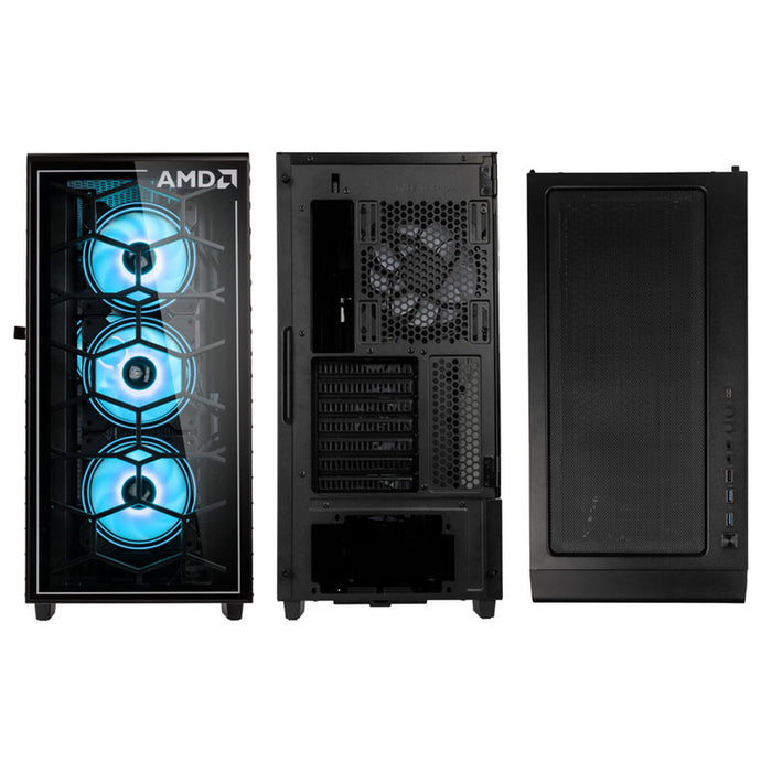 Kolink Observatory Y AMD Edition ARGB Gaming Case Black