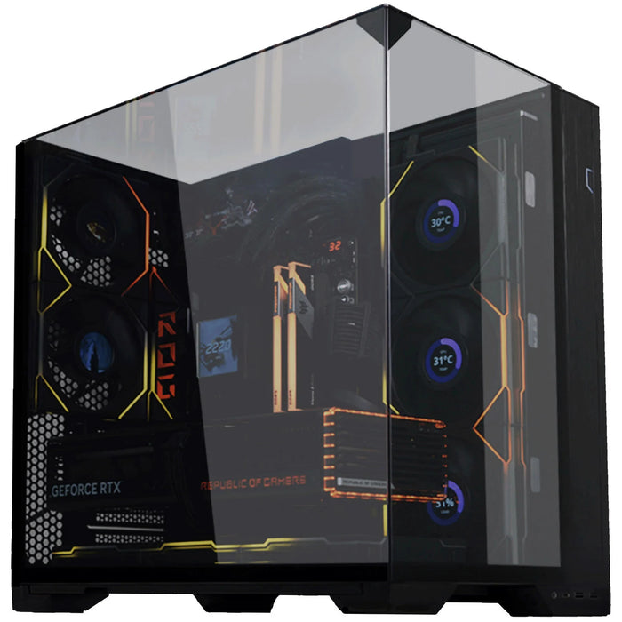 Lian Li O11 Vision Compact Glass Black ATX Case — Computer Orbit