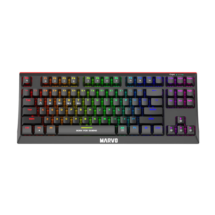 Marvo Scorpion KG953W Wireless RGB TKL Red Switch Keyboard