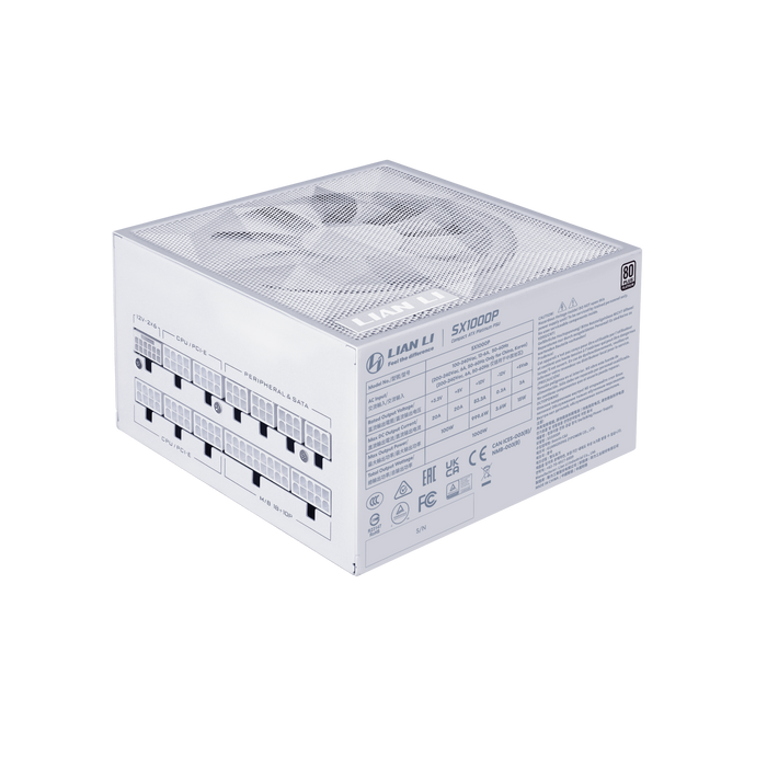 1000W Lian Li SX Platinum White ATX 3.1 Fully Modular PSU