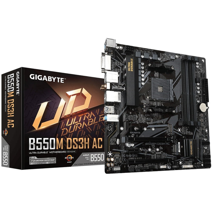 Gigabyte B550M DS3H AC Micro ATX AM4 Motherboard