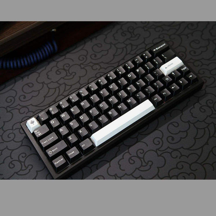 DaYe White on Black WOB Cherry Profile Doubleshot ABS Keycaps