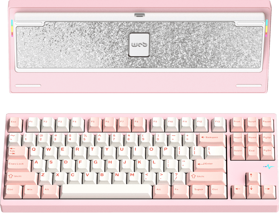 【新品未開封】WOBKEY Crush80 reboot キーボード 桜ピンク 新品未開封】WOBKEY Crush80 reboot キーボード 桜ピンク Crush 80