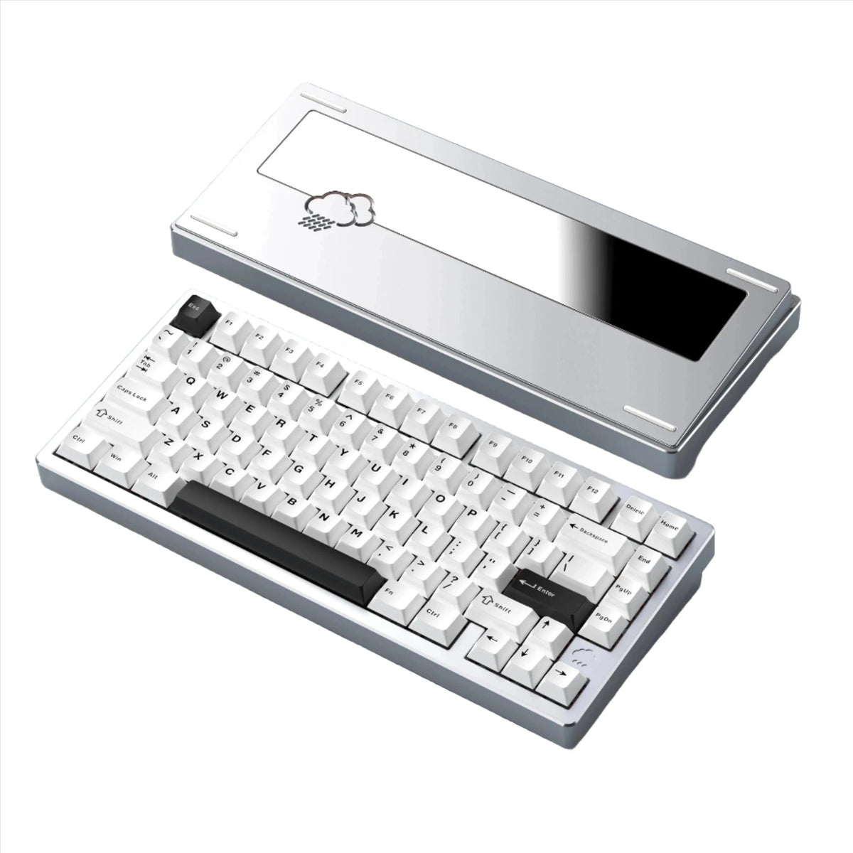 WOBKEY Rainy 75 Lite シルバー 英字配列 WOBKEY Rainy 75 Lite 75% ANSI Mechanical Keyboard | Computer Orbit