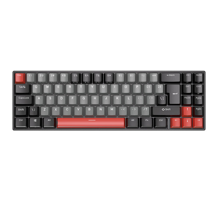 Royal Kludge RK71 Black/Red RGB 70% ISO Wireless Mechanical Keyboard