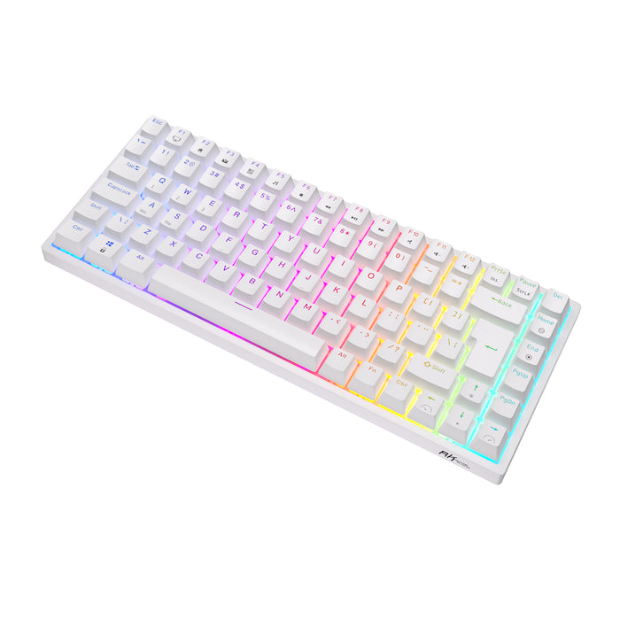 Royal Kludge RK84 White RGB 75% ISO Wireless Mechanical Keyboard