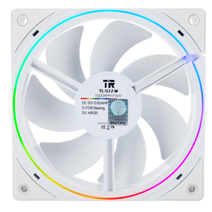 Thermalright TL-S12W White A-RGB 120mm PWM Fan