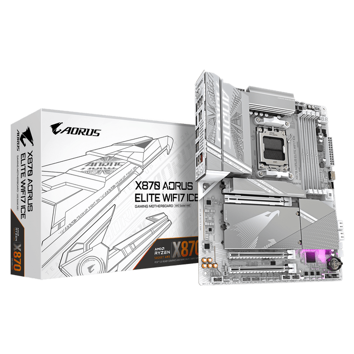 Gigabyte X870 Aorus Elite WIFI7 ICE ATX AM5 Motherboard