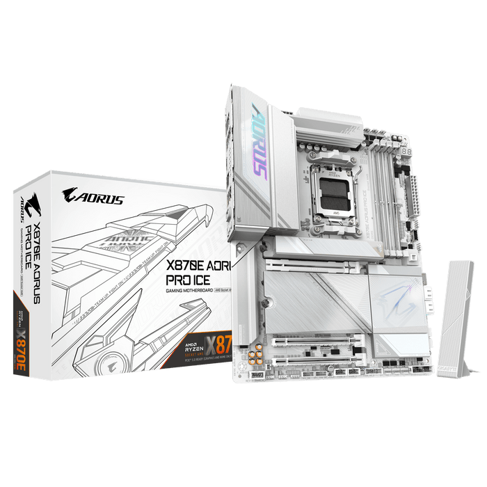 Gigabyte X870E Aorus Pro ICE ATX AM5 Motherboard