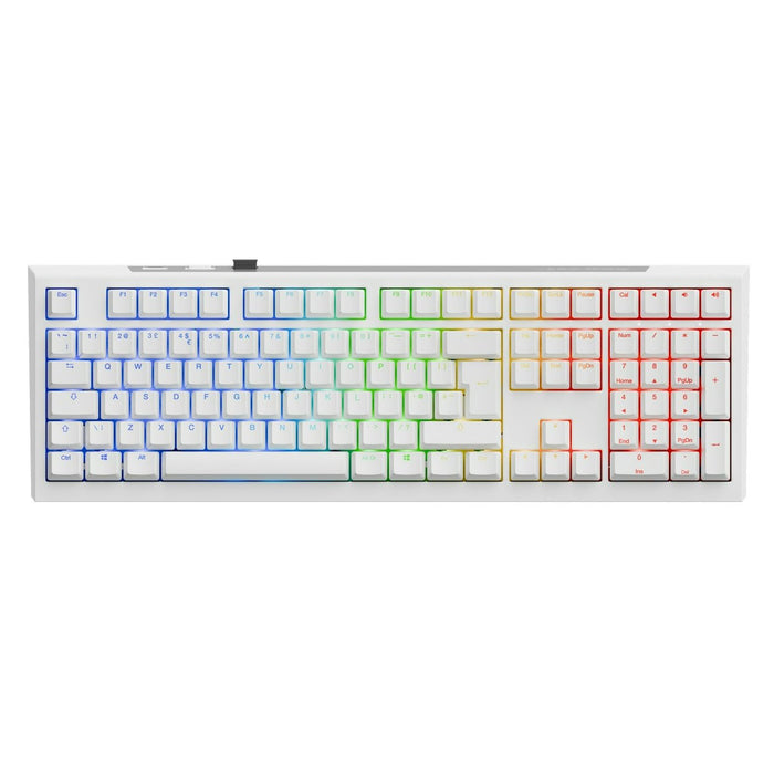 Ducky One X Fullsize ISO UK White Mechanical Keyboard — Computer Orbit