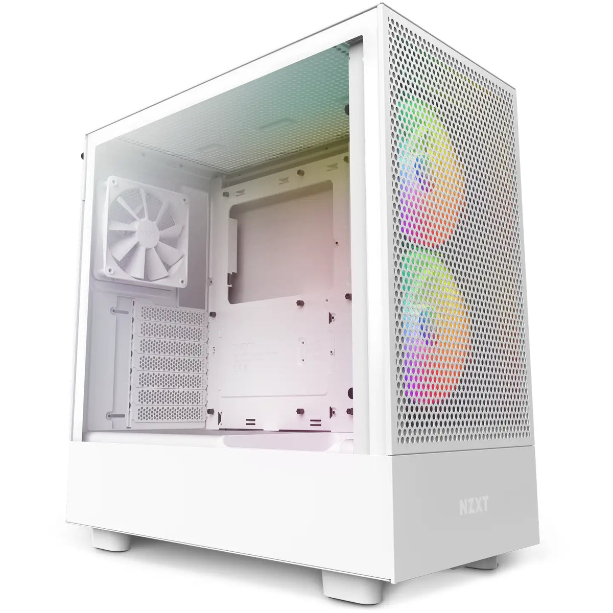 NZXT H5 Flow RGB White ATX Mid Tower PC Case — Computer Orbit