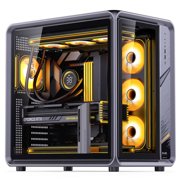 Jonsplus BO400 Aluminium Dual Chamber ATX Case
