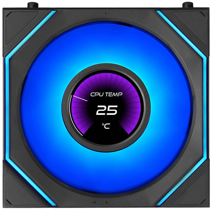 Lian Li UNI FAN SLINF LCD FLEX Reverse 120mm Fan - Black