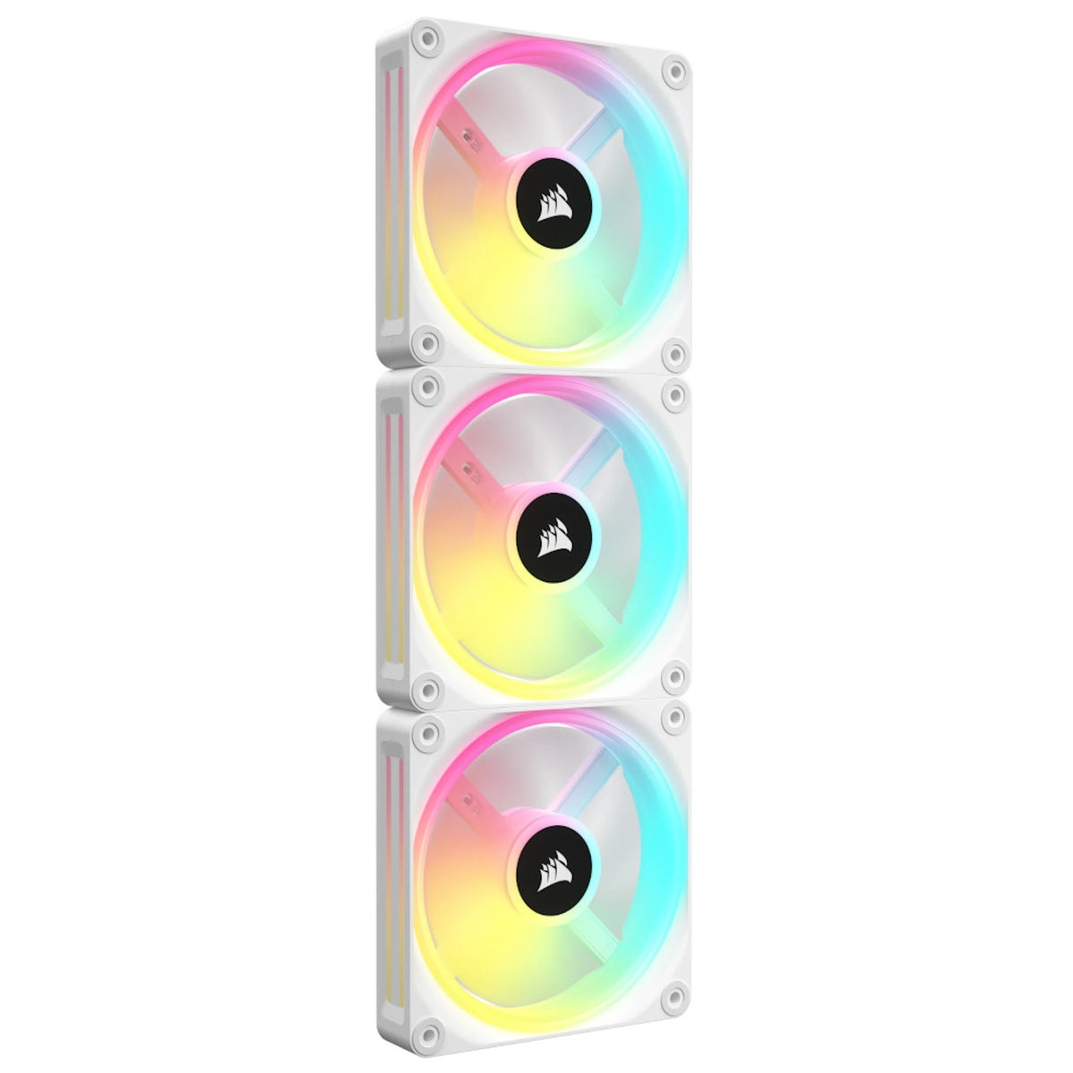 Corsair iCUE LINK QX120 RGB 120mm Magnetic Dome RGB Fans - Triple Fan  Starter Kit with iCUE LINK System Hub - Black
