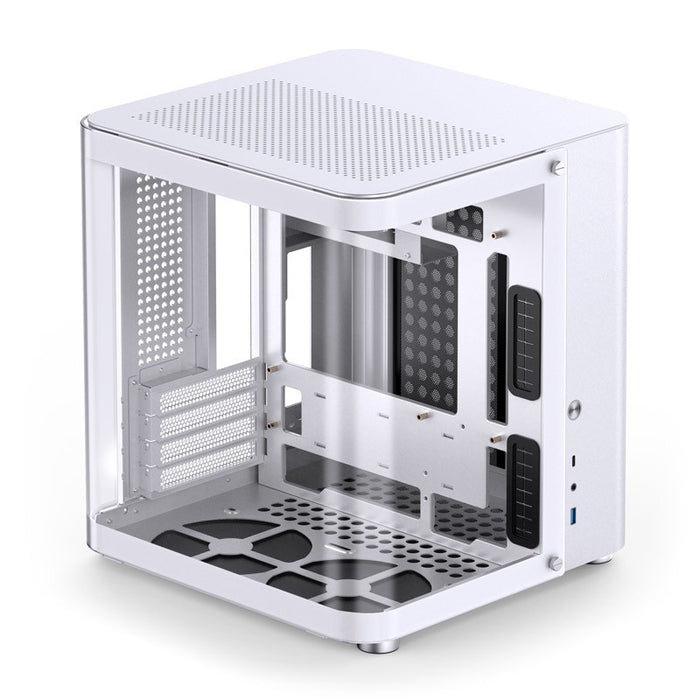 Jonsbo TK-1 2.0 White Micro-ATX Glass Case