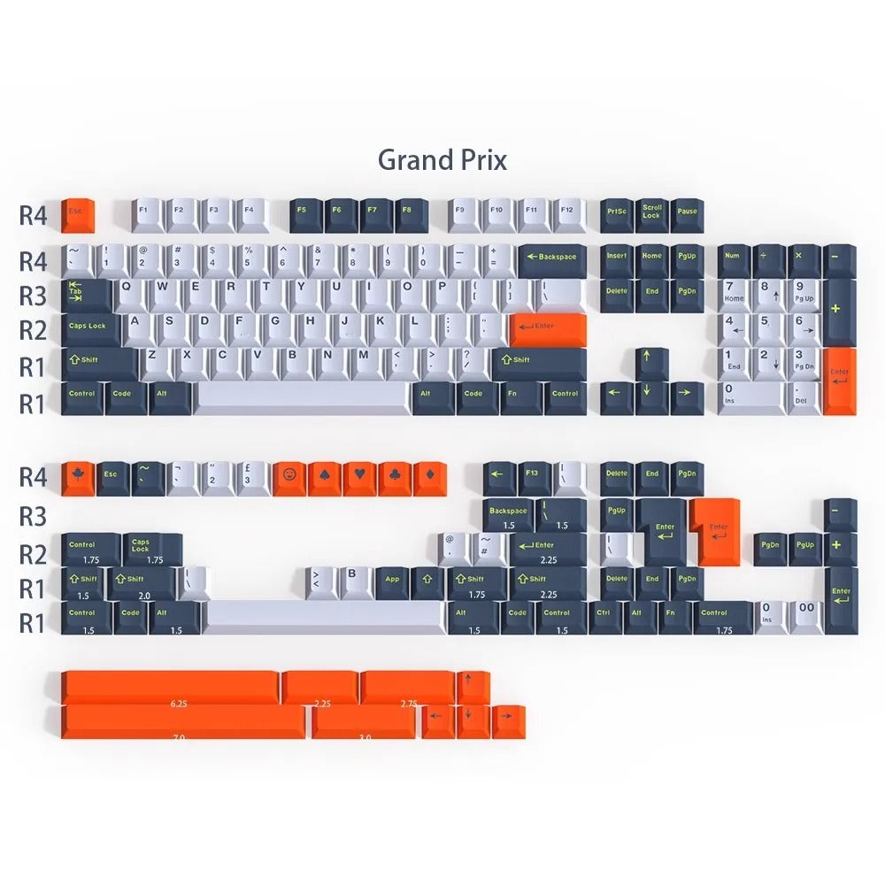 DaYe Grand Prix Cherry Profile Doubleshot ABS Keycaps — Computer Orbit