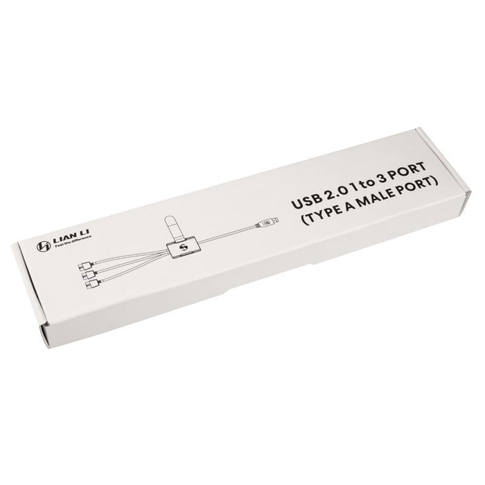 Lian Li 3-Way Internal USB 2.0 to External USB-A Hub White