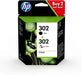 HP 302 COMBO 2 PACK INK CARTRIDGES