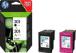 HP 301 COMBO 2 PACK INK CARTRIDGES