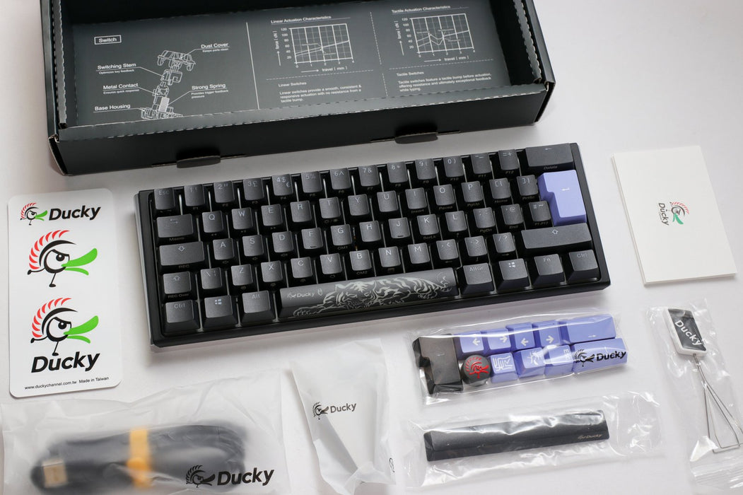 Ducky One 3 Mini Black UK ISO RGB Cherry MX Blue