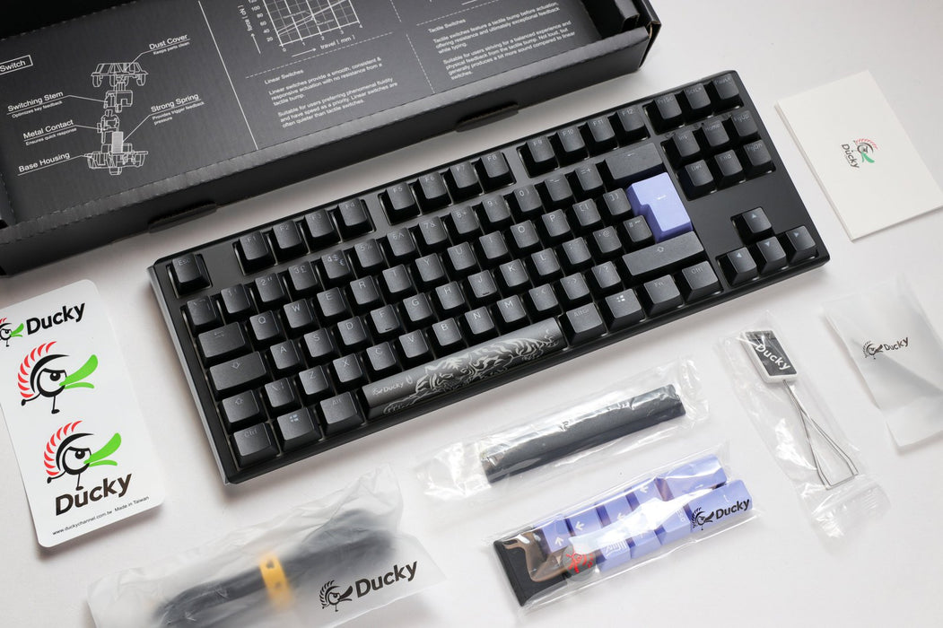 Ducky One 3 TKL Black UK ISO RGB Cherry MX Brown