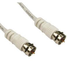 1 METRE COAXIAL F-F CABLE - WHITE — Computer Orbit