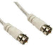 1 METRE COAXIAL F-F CABLE - WHITE