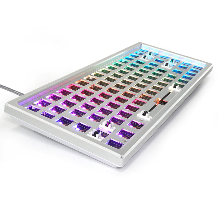 Skyloong GK84 75% Wired ANSI Keyboard Barebones Silver