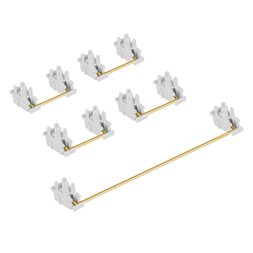 Everglide V3 Plate Mount White & Gold Stabilizers