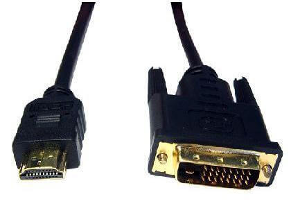 2 METRE HDMI M - DVI-D CABLE BLACK