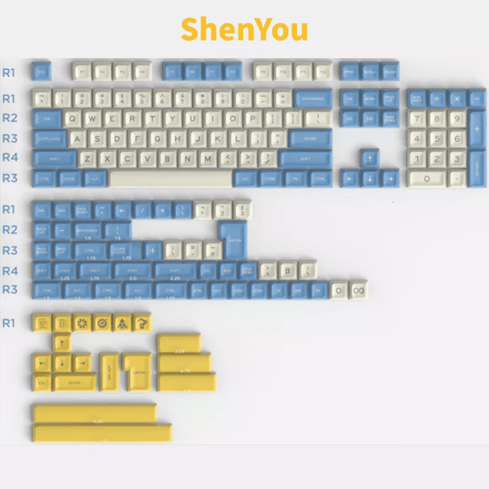 Aifei ShenYou SA Profile Doubleshot ABS Keycaps