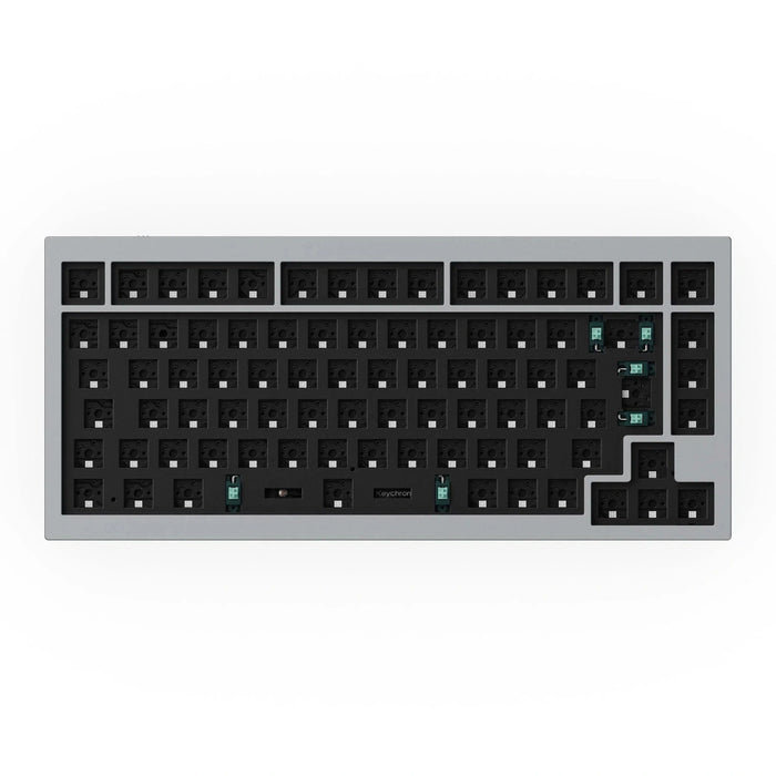 Keychron Q1 V2 QMK Silver Grey Aluminium RGB ISO Barebones — Computer Orbit
