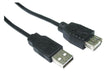 3 METRE USB2.0 EXTENSION CABLE BLACK