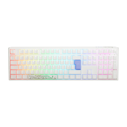 Ducky One 3 Pure White UK ISO RGB Cherry MX Silent Red